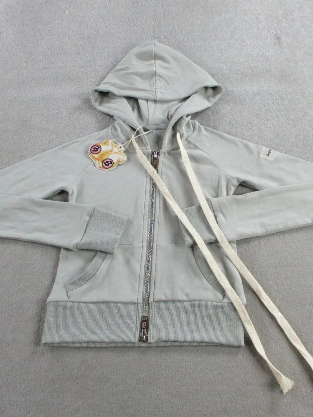 Body by Raven Tracy Hoodie Womens XS Heather Gray Essentials Zip Sweatshirt NEW - Picture 1 of 11